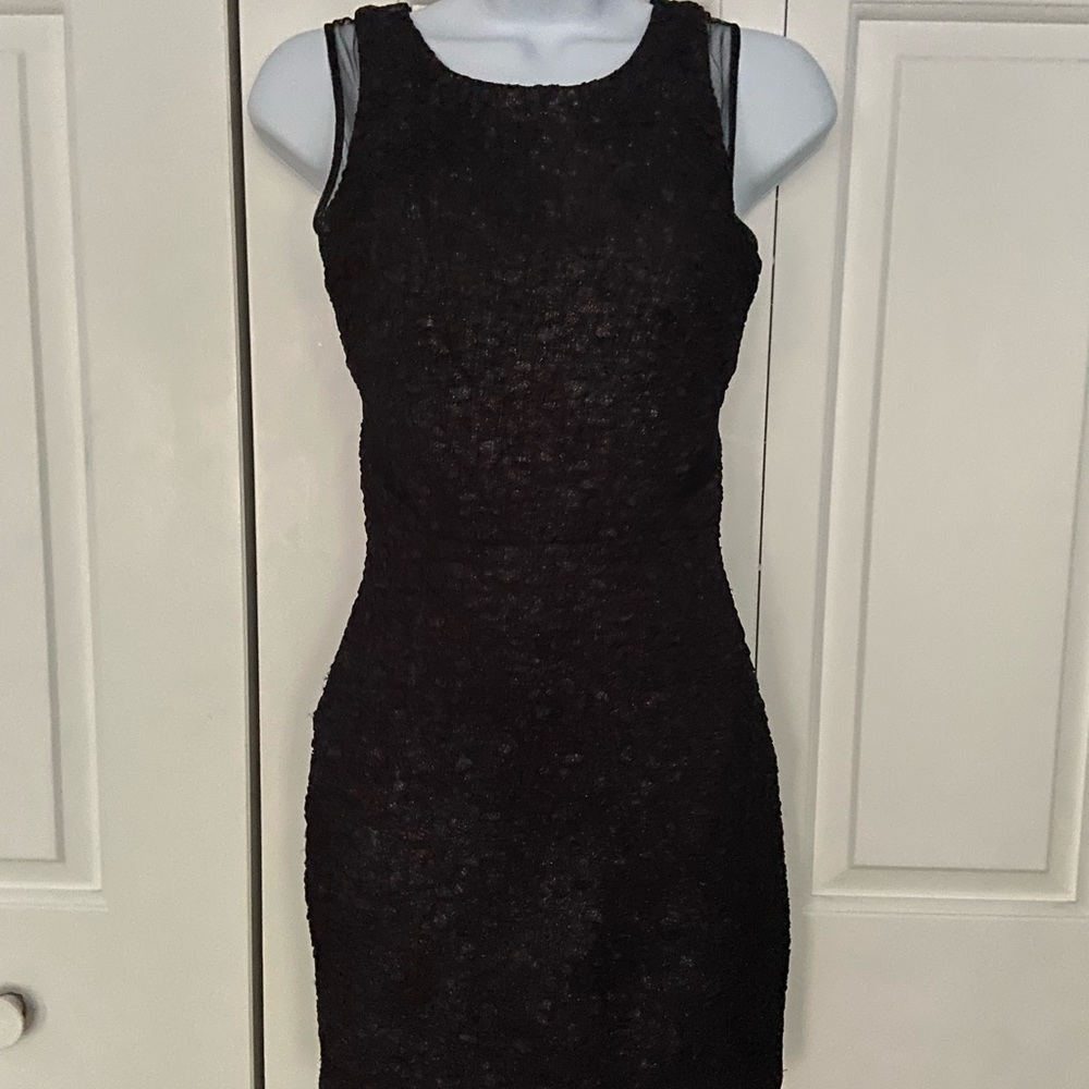 Hailey Logan by Adrianna Papel cocktail black shimmery dress size x small